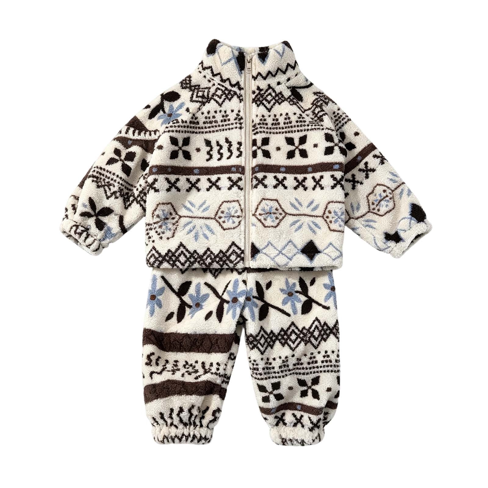ATOGUTA Fleece Outfits for Girls Kids Breathable Stretch Soft Full Zip ...
