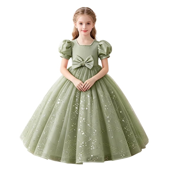 ATOGUTA Flower Girl Dress A Line Pageant Dresses for Girls Princess Party Prom Ball Gowns Size 3T-14