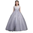 thumbnail image 1 of ATOGUTA Flower Girl Dresses for Wedding A Line Pageant Dresses for Girls Princess Party Prom Ball Gowns Size 5T-16, 1 of 7