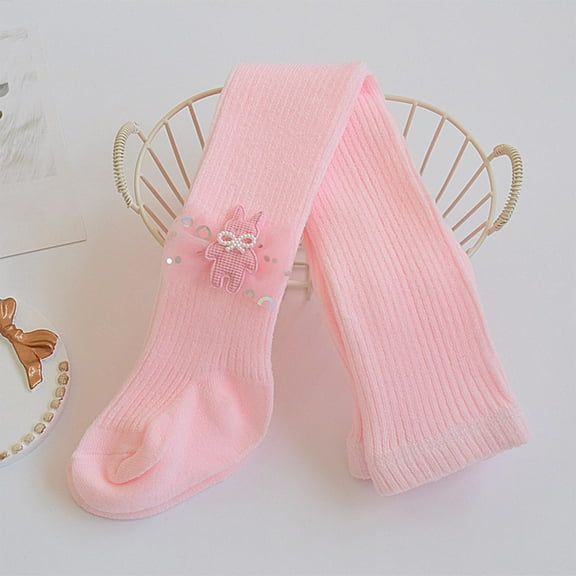 ATOGUTA Footless Tights for Girls Size 1T-12 Soft Tights Ballet Uniform Student School Tight Pink