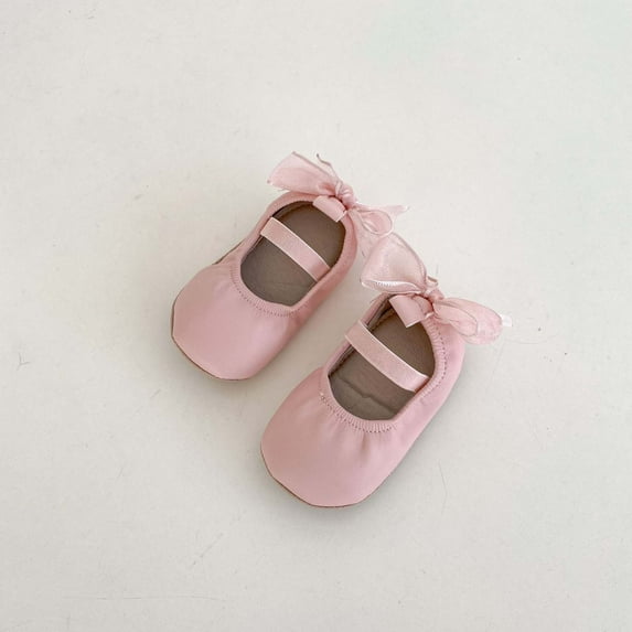 ATOGUTA Girl Flats Pink Ballet Shoes Flower Girls Mary Jane Flats Dress Shoes Party Wedding