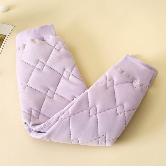 ATOGUTA Girl Leggings Size 1T-15 Kids Winter Warm Leggings Thick Thermal Tights Pants Purple