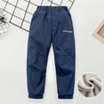thumbnail image 1 of ATOGUTA Girl Sweatpants Size 6-15 Kids Winter Warm Fleece Snowboard Pants Girls Elastic Waist Outdoor Hiking Pants Navy, 1 of 3
