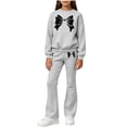 thumbnail image 1 of ATOGUTA Girl Two Piece Outfit Fall Clothes Long Sleeve Pullover Sweatshirt and Sweatpants Kids Clothing Size 3T-14, Gray, 1 of 5