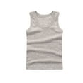thumbnail image 1 of ATOGUTA Girl's Camisole Top Gray Performance Tech Sleeveless Shirts for Running Exercise Yoga Size 2T-14, 1 of 6