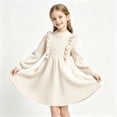 thumbnail image 1 of ATOGUTA Girl's Fall Dresses Kids Crewneck Casual Sweater Dress for School, Parties, Travel, Basic Size 5T-15, 1 of 7