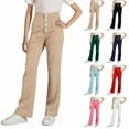 thumbnail image 1 of ATOGUTA Girl's Pants Button Waist Track Pants Straight Leg Athletic Sweatpants Size 4T-15, Khaki, 1 of 6
