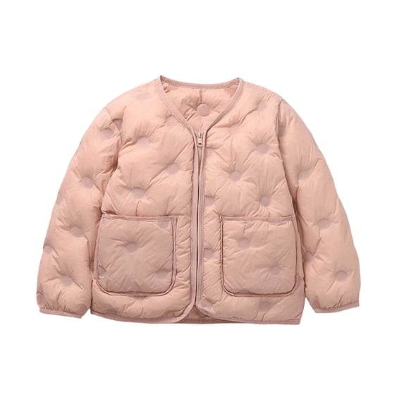 ATOGUTA Girl's Puffer Kids Fall Fashion Warm Long Sleeve Down Jackets with Pockets Outdoor Clothes Size 3T-13