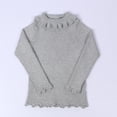 thumbnail image 1 of ATOGUTA Girl's Ribbed Turtleneck Cable Knitted Sweater Slim Pullover Sweater for Kids Gray Size 12M-5T, 1 of 6