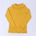 thumbnail image 1 of ATOGUTA Girl's Ribbed Turtleneck Cable Knitted Sweater Slim Pullover Sweater for Kids Yellow Size 12M-5T, 1 of 4