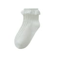 thumbnail image 1 of ATOGUTA Girl's Ruffle Socks Dress Frilly Cute Princess School Socks Daily Wear, 1 of 6