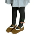 thumbnail image 1 of ATOGUTA Girl's Tights Winter Elastic Warm Pantyhose Stockings Footed Leggings Black, Sizes 4T-10, 1 of 5