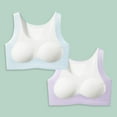 thumbnail image 1 of ATOGUTA Girls 2 Pack Bra Size 10-18 Crop Cami Training Bras for Girls Seamless Bra Design Sky Blue, 1 of 6