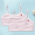 thumbnail image 1 of ATOGUTA Girls 2 Pack Sports Bra Size 8-14 Crop Cami Training Bras for Girls Seamless Bra Design Pink, 1 of 6