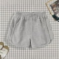 thumbnail image 1 of ATOGUTA Girls Active Shorts High Waisted Running Shorts Soccer Gym Sports Active Short for Kids Gray, Size 3T-9, 1 of 5