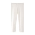 thumbnail image 1 of ATOGUTA Girls Athletic Leggings Size 2T-8 Kids High Waist Lounge Pants Active Dance Running Yoga Tights White, 1 of 1