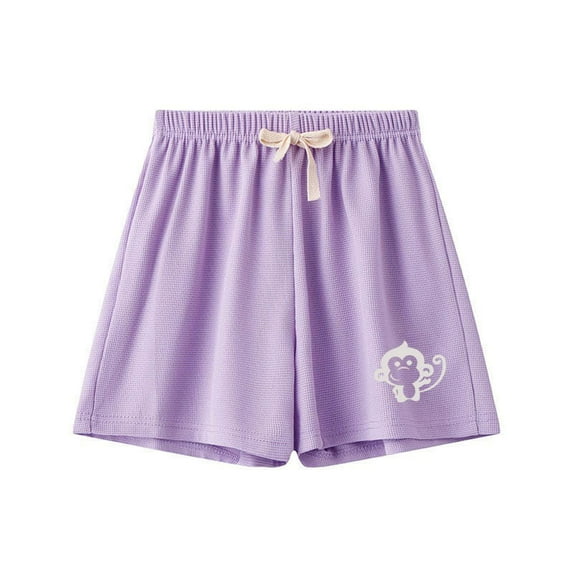 ATOGUTA Girls Beach Shorts Kids Swimsuits for Boys Swimming Bathing Suits Quick Dry Kid Board Short Purple, Size 5T-10