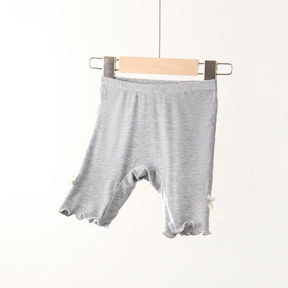 ATOGUTA Girls Boyshorts Underwear Size 3T-8 Soft Boyshorts Kids Underwear Boxer Briefs Safety Panties for Dress, Gray
