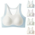 thumbnail image 1 of ATOGUTA Girls Bra Size 8-18 Bralette Seamless Cami Crop Bras Built-Up Stretch Sports Bra in Everyday Colors Blue, 1 of 3