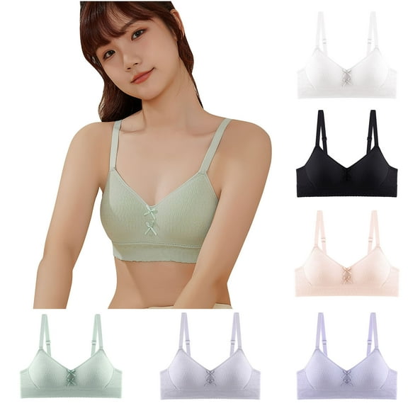 ATOGUTA Girls Cami Bra Size 14-18 Breathable Sports Bra Wire Free Push up Running A-Cup Bra Green