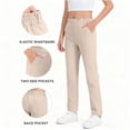 thumbnail image 1 of ATOGUTA Girls Casual Pants Kids Straight Leg Casual Baggy Joggers Teen Loose Athletic Elastic Waist Pants with Pocket Size 5T-16, Beige, 1 of 6