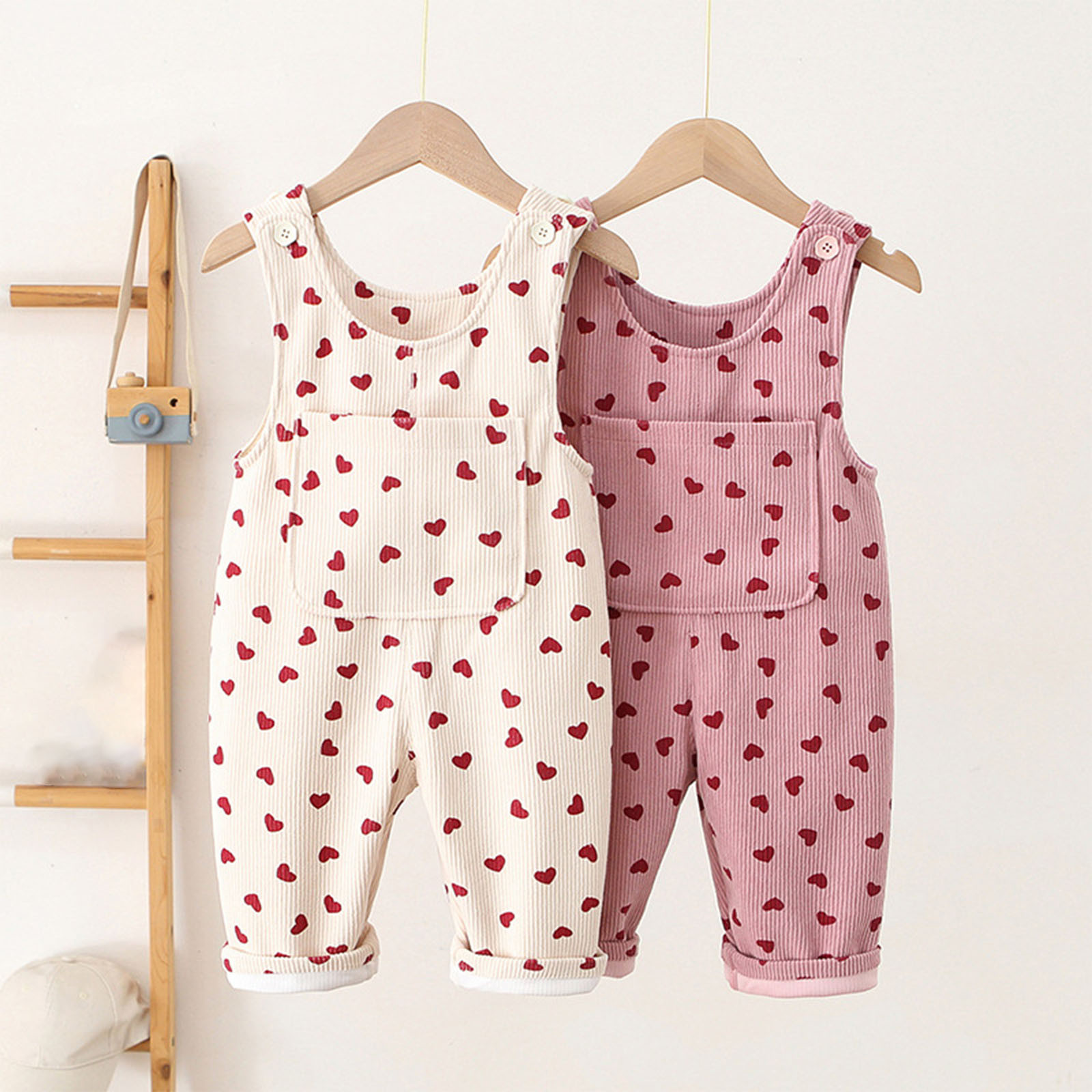 ATOGUTA Girls' Casual Sleeveless Jumpsuits Size 2T-8 Summer Sleeveless ...