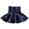 thumbnail image 1 of ATOGUTA Girls Children's Skirts Fall Winter Stretch Mini Flared Pleated Skater Skirt Size 3T-13, Navy, 1 of 4