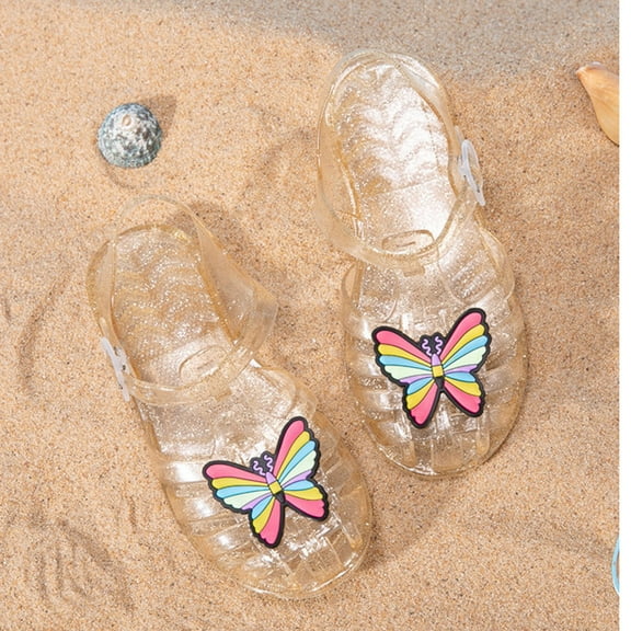 ATOGUTA Girls' Comfortable Jelly Sandals - Summer Dress Sandals with Soft Sole, Ideal for Play & Parties Black,Pink,Gold,Silver 0