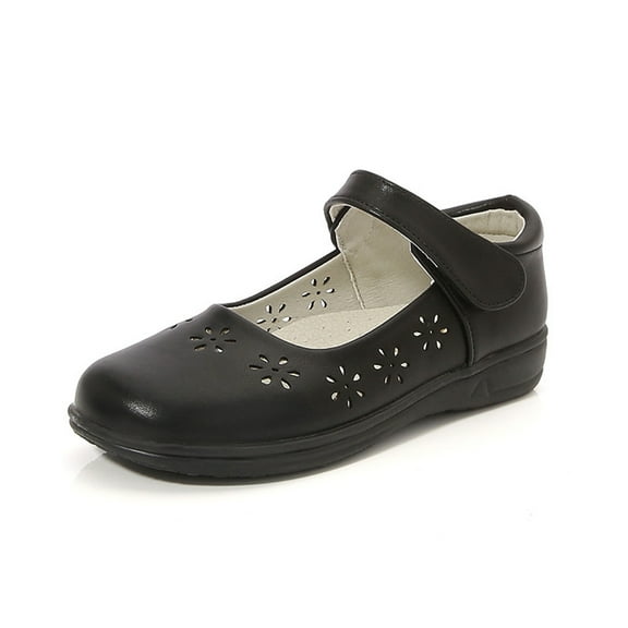ATOGUTA Girls Dress Shoes Black Ballet Shoes Flower Girls Mary Jane Flats Dress Shoes Party Wedding