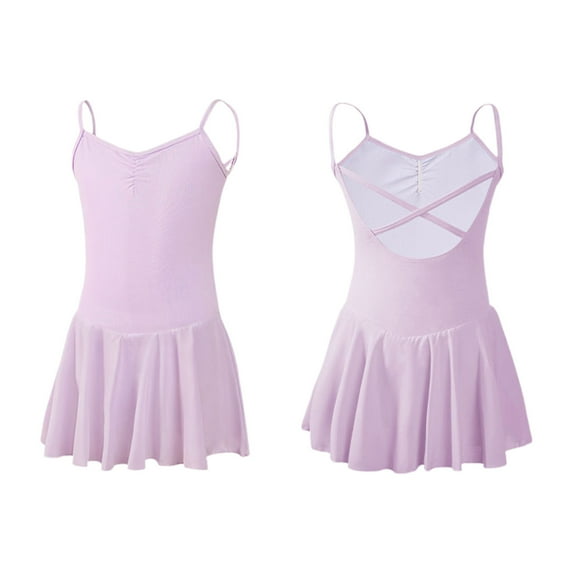 ATOGUTA Girls Dress Summer Kids Skater Twirl A Line Tank Dress for School Casual Holiday Party Size 3T-16, Purple
