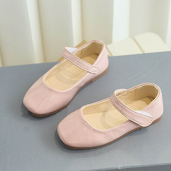 ATOGUTA Girls' Flats Pink Ballet Flats Flats for Wedding Party School Uniform Shoes Cute Girls Mary Janes