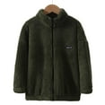 thumbnail image 1 of ATOGUTA Girls' Fleece Jackets & Coats Fleece Coats Long Sleeve Full Zip Kids Jacket Green, Size 3T-14, 1 of 3