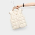 thumbnail image 1 of ATOGUTA Girls' Fleece Jackets & Coats Puffer Vest Lightweight Waterproof Sleeveless Outwear for Boys Girls Beige, Size 2T-8, 1 of 5