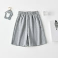 thumbnail image 1 of ATOGUTA Girls Gym Shorts High Waisted Running Shorts Soccer Gym Sports Active Short for Kids Gray, Size 3-14 Years, 1 of 3
