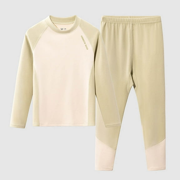 ATOGUTA Girls Jogger Set Long Sleeve Top and Pants 2 Piece Pajama Set Size 2T-17, Green