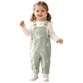 thumbnail image 1 of ATOGUTA Girls' Jumpsuit Kids Cute Casual Romper Baggy High Waist Fall Winter Clothes, 1 of 9