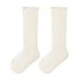 thumbnail image 1 of ATOGUTA Girls Knee High Socks Seamless Cotton Baby Toddler Socks Kids Boy Over the Calf Socks Beige, 0-3 Years, 1 of 3