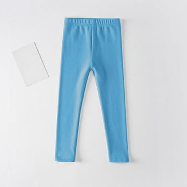 ATOGUTA Girls Leggings Size 3T-12 Basic Leggings Stretchy Leggings Footless Tight Pants Blue