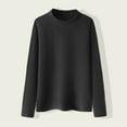 thumbnail image 1 of ATOGUTA Girls Long Sleeve Shirts Size 3T-13 Boys Crew Neck School Fleece Base Tees Cute Casual Pullovers Tops Black, 1 of 6