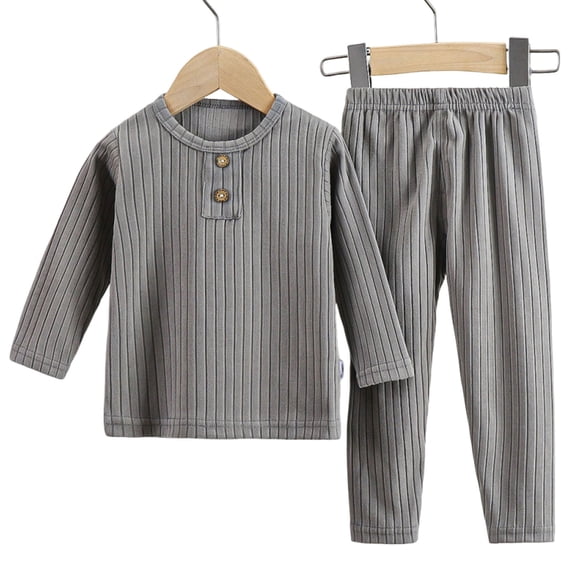 ATOGUTA Girls Outfits Set Toddler 2 Piece Kids Fall Winter Clothes Set Size 1T-11, Gray