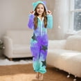 thumbnail image 1 of ATOGUTA Girls Boys Unisex Kids Fleece Hooded Jumpsuits Long Sleeve Rompers Sleepwear Outfits Size 5T-15, Blue, 1 of 6
