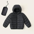 thumbnail image 1 of ATOGUTA Girls' Puffer Winter Coat Full Zip Quilted Outerwear Packable Hooded Winter Jackets for Girls Size 2T-14, Black, 1 of 6