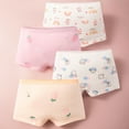 thumbnail image 1 of ATOGUTA Girls Seamless Underwear 1T-14 Kids Breathable Comfort Sweet Four Corns Panties Briefs Teens Undies 4-Pack, 1 of 3