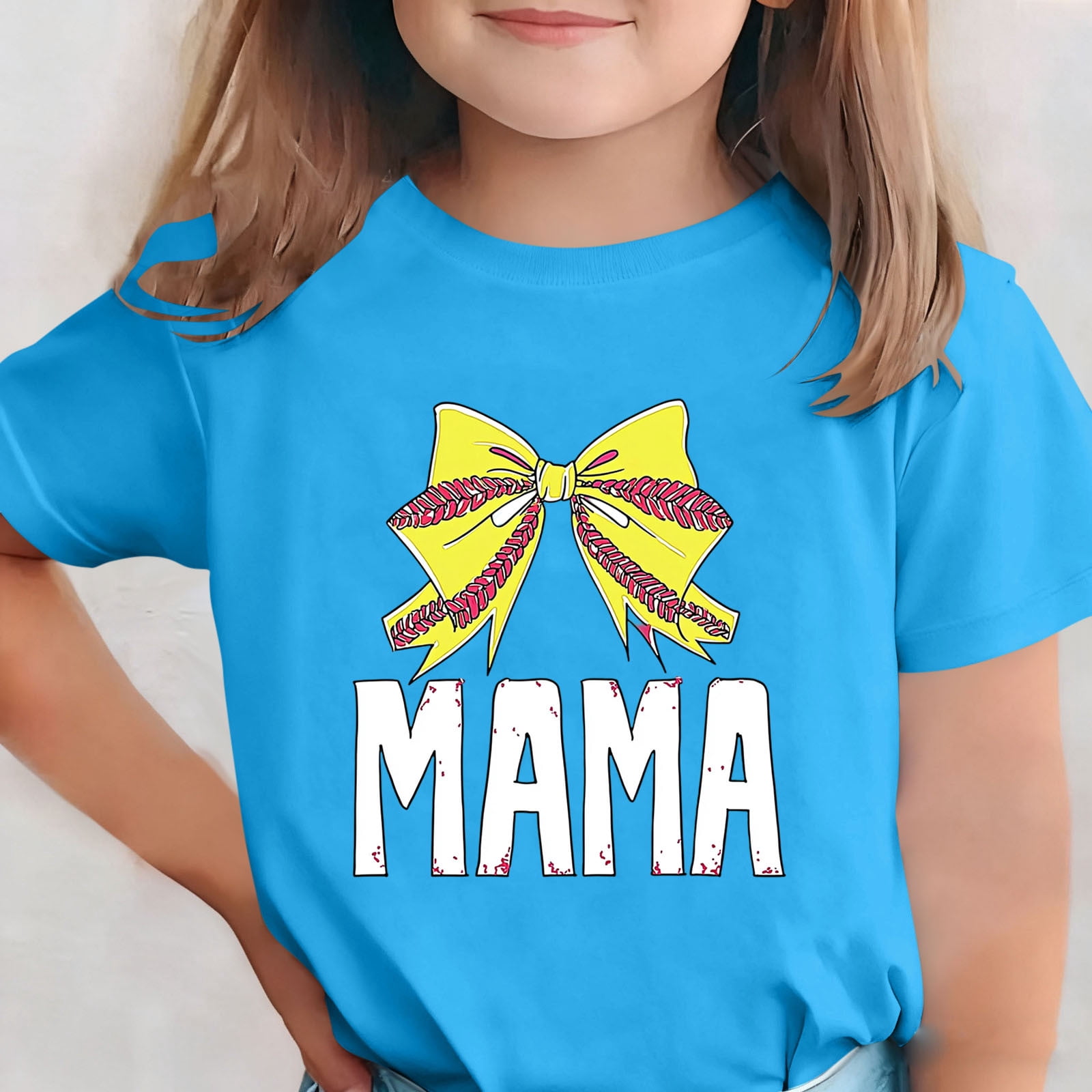 ATOGUTA Girls Shirts Casual Kids Happy Mother’s Day T-Shirt with I Love ...