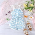 thumbnail image 1 of ATOGUTA Girls Short Jumpsuit Sleeveless Loose Overalls Cute Rompers Shorts Light Blue, Size 1-5T, 1 of 6