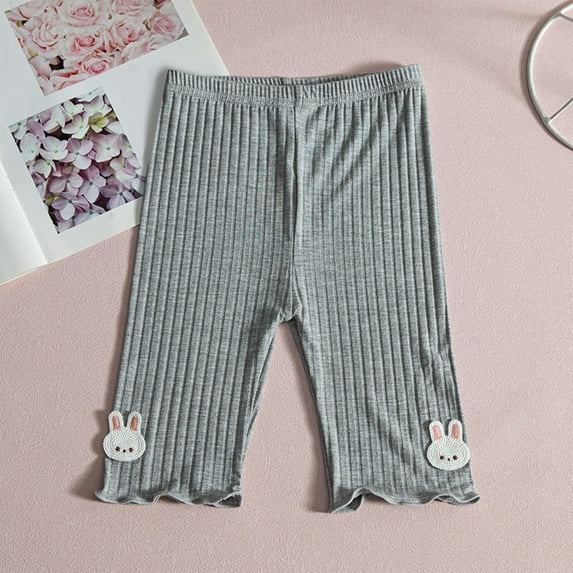 ATOGUTA Girls' Shorts for Under Dresses Cartwheel Breathable and Safety Biker Under Dress Dance Shorts Kids Clothes Dark Gray, Size 3T-11