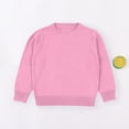 thumbnail image 1 of ATOGUTA Girls Sweaters Long Sleeve Sweater Crewneck Button Up Knit Sweaters for Boys Pink, Size 1T-9, 1 of 5