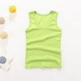 thumbnail image 1 of ATOGUTA Girls Tank Tops Green Performance Tech Sleeveless Shirts for Running Exercise Yoga Size 2T-14, 1 of 5
