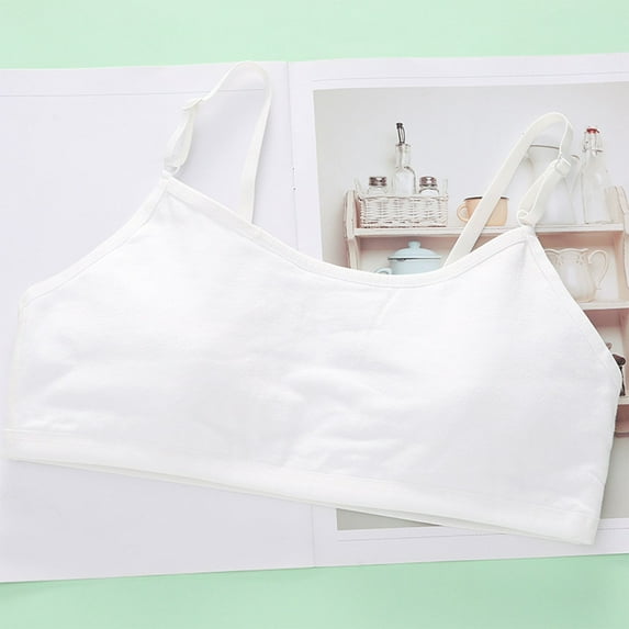 ATOGUTA Girls Teens Training Bras Lightly Padded Adjustable Sports Bra Cami Training Bras for Big Kids