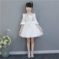 thumbnail image 1 of ATOGUTA Girls Tutu Dresses Kids Winter Sequin Party Formal Tulle Dresses Size 3T-15, White, 1 of 3
